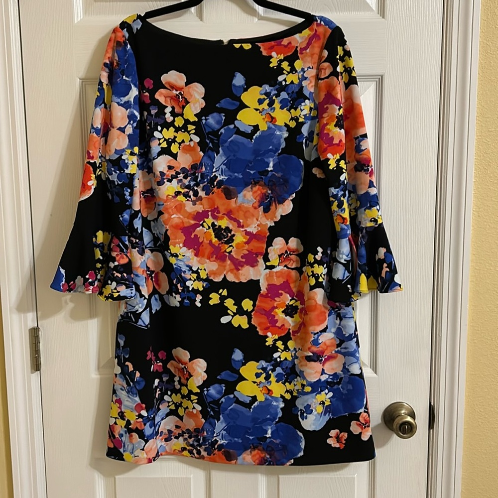 Taharia multicolor floral dress